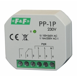 F&F Przekaźnik elektromagnetyczny 1P 16A P/T - PP-1P 230V