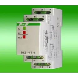 F&F Przekaźnik impulsowy 24V AC/DC 2x10A na szynę TH35 - BIS-414 24V