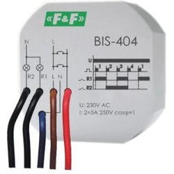 F&F Przekaźnik impulsowy sekwencyjny 5A 230V AC 2Z (BIS-404)