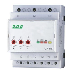 F&F Releu de monitorizare a tensiunii 3-fazowy 2P 2x8A 3x500V 150-210V AC fără N CP-500