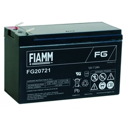 FIAMM FG20721 12V 7,2Ah Ipari zárt (zselés) ólomakkumulátor