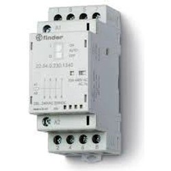 Finder Contacteur modulaire 4Z 25A 24V Fonction Auto-On-Off AC/DC (22.34.0.024.4340)