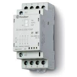 Finder Contactor modular 4Z 25A 24V Función de encendido y apagado automático CA/CC (22.34.0.024.4340)