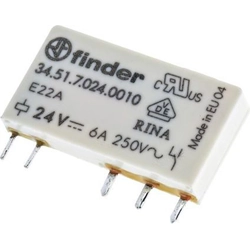 Finder Miniatiūrinė relė 1P 6A 24V DC (34.51.7.024.0010)