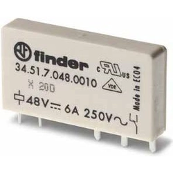 Finder Miniature ρελέ 1P 6A 60V DC (34.51.7.060.0010)