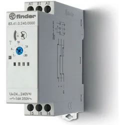 Finder Timer 1P 16A 24 - 240V AC / DC 0,05s - 10dni Einzelfunktion BE (83.41.0.240.0000)