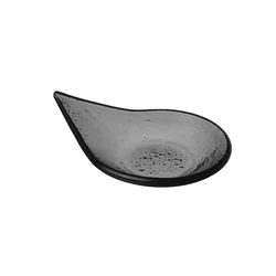 Fingerfood Rain Drop Dish 80x100 mm Black