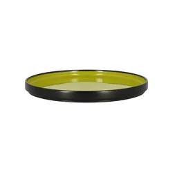 FIRE Flat round plate 27 cm green