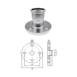 Фланец - KAN-therm Inox -42mm