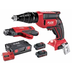 Flex DW 45 18.0-EC M 2.5 cordless screwdriver with depth stop 18 V | Carbon Brushless | 2 x 2,5 Ah battery + charger | in L-Boxx