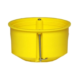 Flush-mounted box p/t ONNLINE PO-70 plasterboard, plate with screws, self-extinguishing, halogen-free, yellow