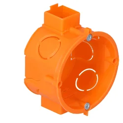 Flush-mounted box, shallow, orange, combined S 60KFW