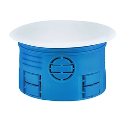 Flush-mounted box, shallow, with cover, blue Z70K