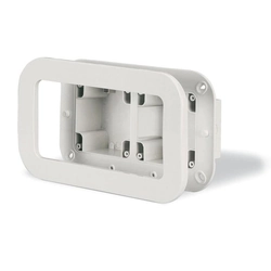 flush-mounted box,2 modules,2xM95, IP66, grey, PROTECTA