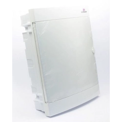 Flush-mounted housing 24 white door modules ECM24PO-s