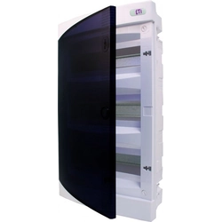 Flush-mounted housing 36 transparent door modules ECM36PT-s