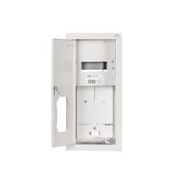 Flush-mounted meter switchboard RL-1F6 ZSZ with a window and a lock. counter space 1 phase and 6 type S protectionsIP31