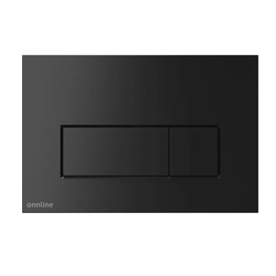 Flush plate for flush-mounted toilet frame Onnline, black