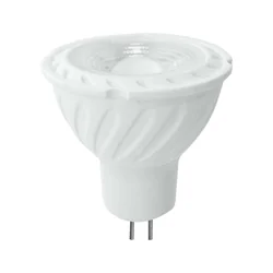 Focos LED MR16 - Lente 110° - Samsung - IP20 - Blanco - 6W - 455 Lúmenes - 3000K - 5 Años