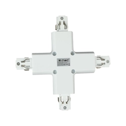 Focos LED para rieles - Conector para rieles 4X - IP20 - Blanco