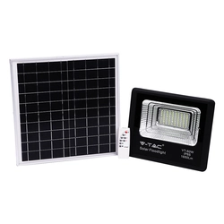 Focos solares - 20W - Negro - IP65 - 1650 Lúmenes - 6000K