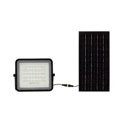 Focos solares negros - 6W - IP65 - 800 Lúmenes - 6400K