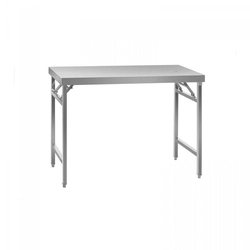 Folding work table - 60 x 120 cm - stainless steel ROYAL CATERING 10010738 RCAT-120K
