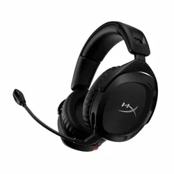 Fones de ouvido pretos Hyperx com microfone