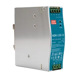 Fonte de alimentação chaveada, 12V / 10A, trilho DIN - MEAN WELL NDR-120-12