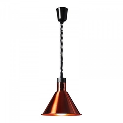 Food heating lamp - copper color - 27 x 27 x 31 cm - Royal Catering - steel - adjustable height ROYAL CATERING 10012266 RC-SHSFL11