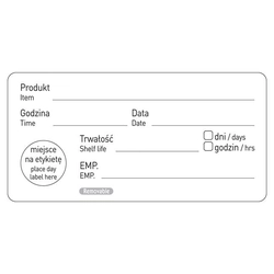 Food safety sticker - "use by date"