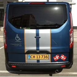 Ford Tourneo Custom CHROME strip na víku zavazadlového prostoru