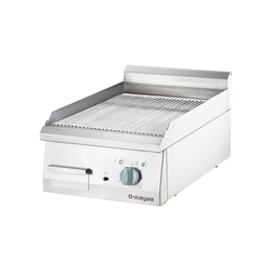 Forkromet, rillet elektrisk grill | Stalgast 9736200