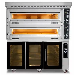 Forno da forno modulare 2-komorowy | elettrico | 24 kW| 400V | 1660x1020x1850 | MD/1200/2