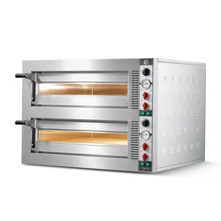 Forno elétrico para pizza Cuppone Tiepolo | duas câmaras | 6+6x35 | TP635L/2CM