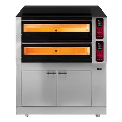 Forno elettrico per pizza | bicamerale | con lievitatore | 9x30 cm | COMP - 2CL M9