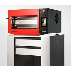 Forno elettrico per pizza Cuppone Home HE 400 | monocamerale | pannello touch | 400x400 mm | HE400/1 TS/FR | rosso