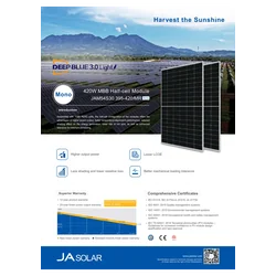 Fotoelektriskais modulis Ja Solar JAM54S30-420/GR