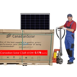 Fotoelementu saules panelis Canadian Solar HiKu Mono CS6R-410W, efektivitāte 21.5%, 410 W