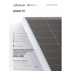 Fotonaponski modul Ja Solar JAM72D42-630/LB 630W