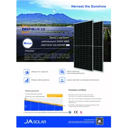 Fotonaponski modul Ja Solar JAM72S30-550/MR 550W Silver