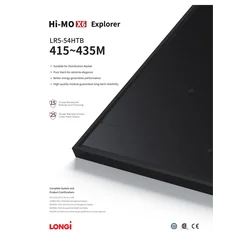 Fotovoltaický modul Longi LR5-54HTB-425M 425W