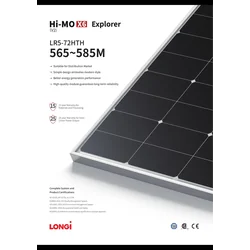 Fotovoltaický modul Longi LR5-72HTH-575M 575W