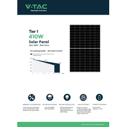 Fotovoltaický modul Osda Tier1 1722*1134*35MM 410kWP 1189931 Stříbrný rám