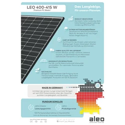 Fotovoltaikus modul aleo LEO 415W - Németországban készült