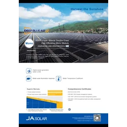 Fotovoltaikus modul Ja Solar JAM54D40-445/LB 445W Fekete BIFACIAL