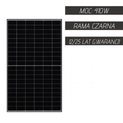 Fotovoltaikus panel JA SOLAR JAM54S30-HC MONO 410W MR Fekete keret