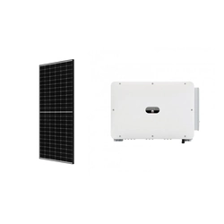 Fotovoltaikus rendszer inverter Huawei 100KW SUN2000-100KTL-M1 , JA Napelemek JAM72S20-460 MR-BF 460W Fekete keret
