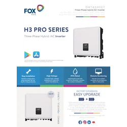 Fox Ess hibrid inverter H3 PRO - 20 (háromfázisú)