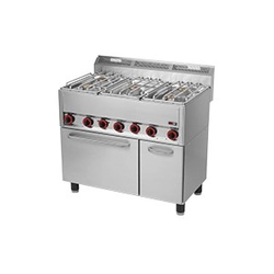 FR | Cuisinière à gaz 5 brûleurs + four électrique Redfox SPT-90/5GLS